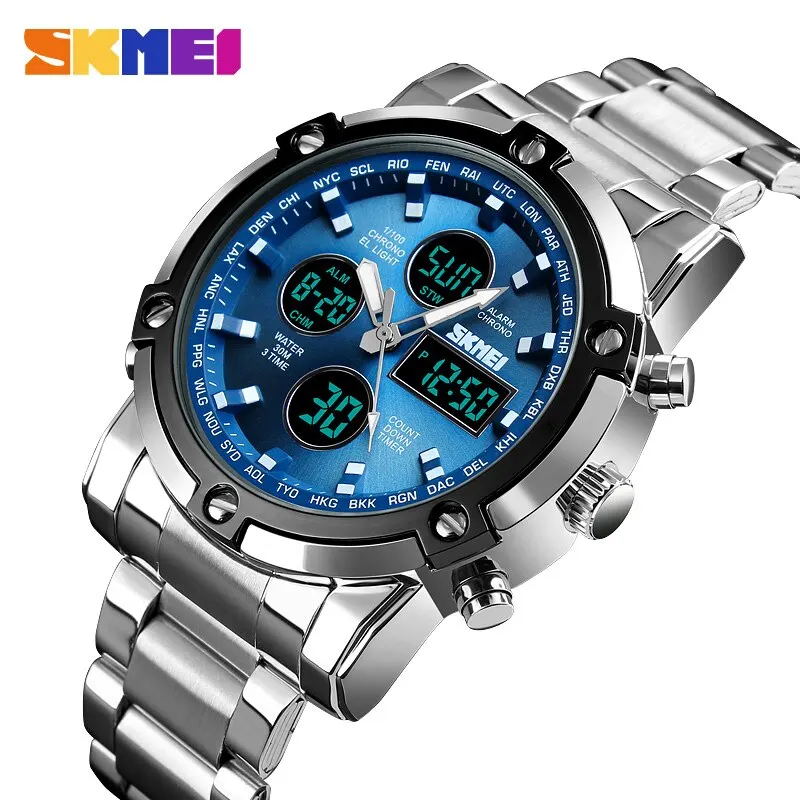 Skmei 1389 3 Time Back Light D - Gold 6138 评论和价格